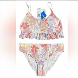 NWT Roxy GIRL 2 piece swim suit